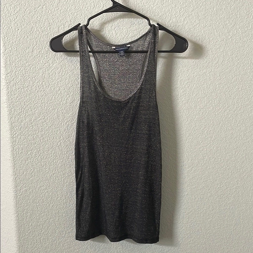AEO Sparkly semi-sheer tank